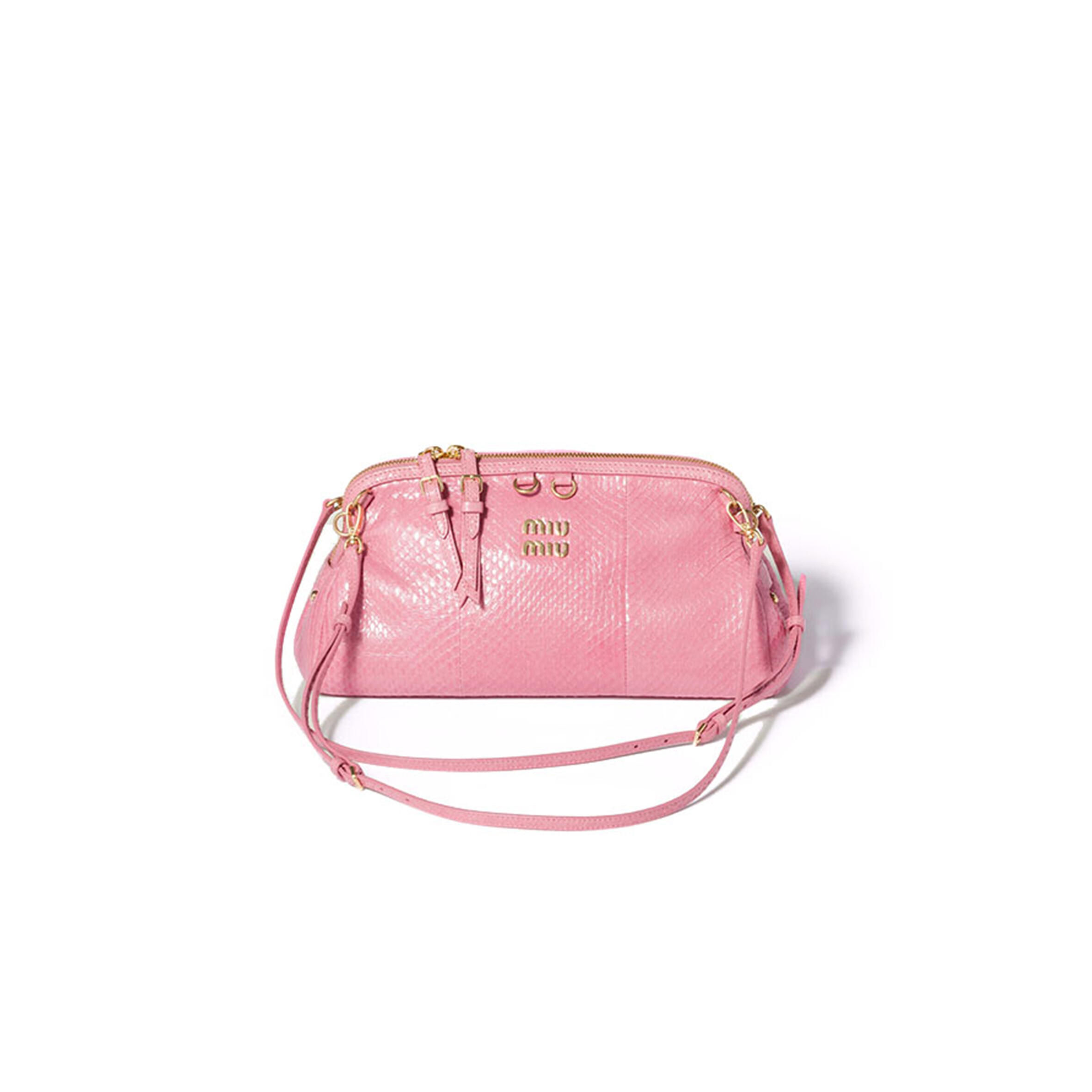 MIU MIU CAPRICE AYERS LEATHER CLUTCH 5BF130 (28*14.5*10cm)